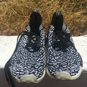 Adidas Black and White NMD Boost Shoes 11.5